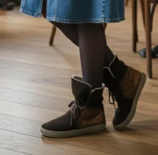 Botines Aro ante y piel Talla 38