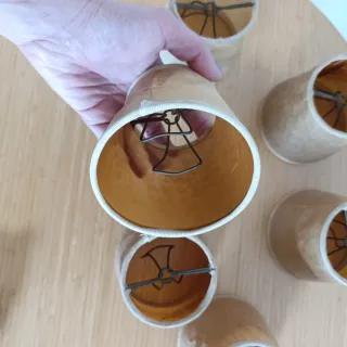 Pantallas lámpara antigua