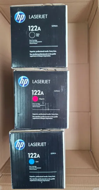 Tóner HP 122A Negro, Magenta, Cyan