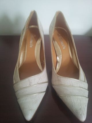 Zapatos de Novia Blanca Talla 40