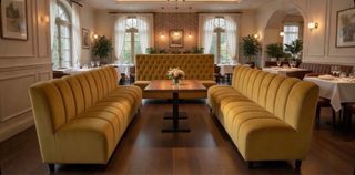 Banco Hostelería Terciopelo y Madera