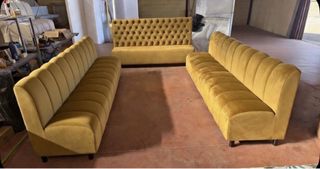 Banco Hostelería Terciopelo y Madera