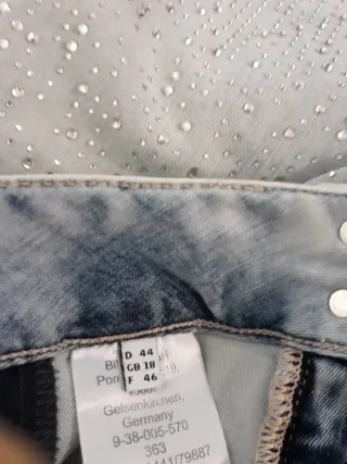 Falda vaquera Bibi con pedrería