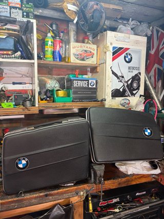 Asiento y maletas BMW R100