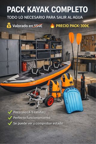 Pack Kayak Completo Itiwit 2-3 personas