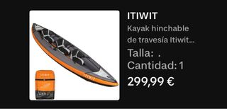 Pack Kayak Completo Itiwit 2-3 personas