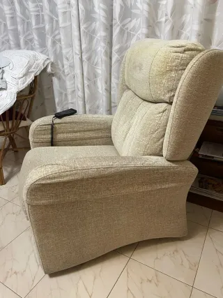 Sillón Eléctrico Beige Tela