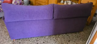 Sofá 3 y 2 plazas morado