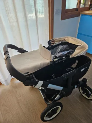 Carrito Gemelar Bugaboo Beige