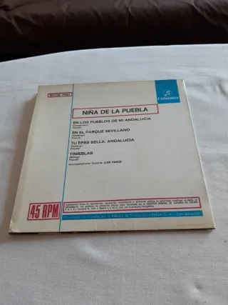 Disco Vinilo Niña de la Puebla