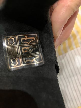 Zapatos de baile de medio tacón de piel negros