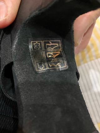 Zapatos de baile de medio tacón de piel negros