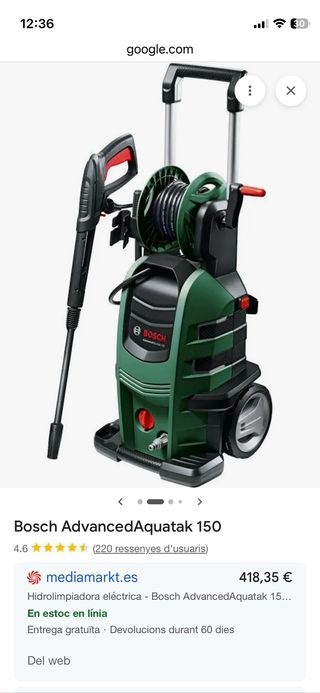 Hidrolimpiadora Bosch AdvancedAquatak 150