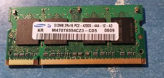 Memoria RAM Samsung 512MB PC2-4200S