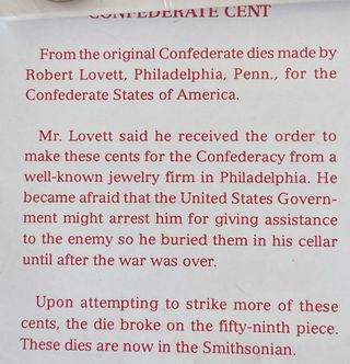 Stati Uniti - Lotto 4 Monete Riconio Stati Confede