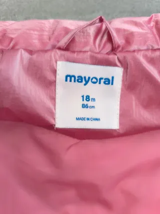 Chaleco acolchado Mayoral 18 meses rosa