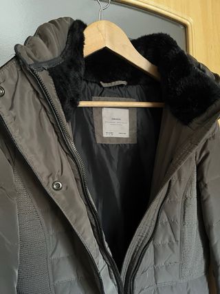 Abrigo entallado mujer marrón Zara