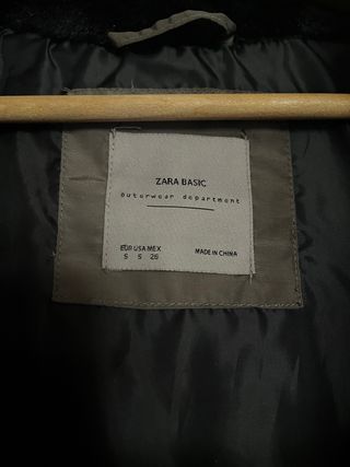 Abrigo entallado mujer marrón Zara