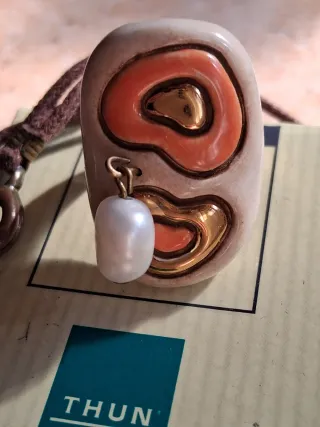 Parure THUN Emotion collana, anello perla di fiume