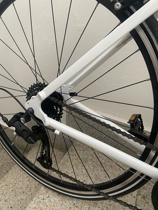 Bici carretera Van Rysel blanca