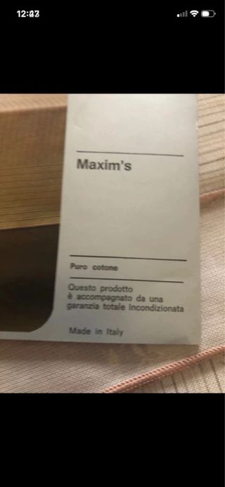 Tovaglia con 8 tovaglioli Pierre Cardin