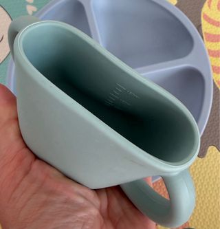 Vajilla infantil silicona plato y cubiertos