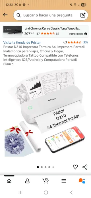 Impresora Térmica Pristar A4 Blanca NUEVA