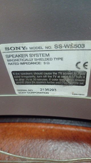 Subwoofer Pasivo Sony SS-WS503