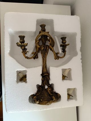 Figuras “La bella y la bestia” Din Don y Lumiere