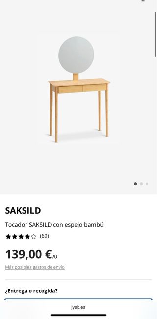 Tocador/Escritorio Jysk Bambú