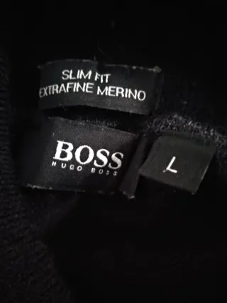 Jersey Hugo Boss Negro Cuello Alto