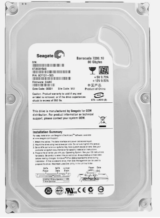 Disco Duro Seagate 80 GB Sata 3.5 7200.10