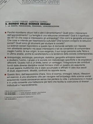 Libro. Il mondo delle scienze sociali. La mente