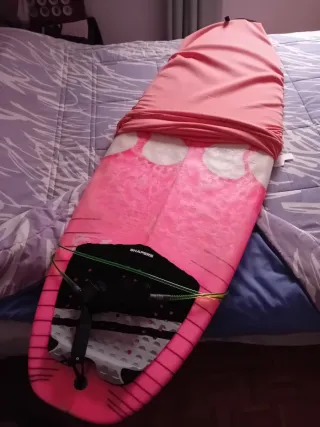 Tabla de Surf Quad Fins Rosa