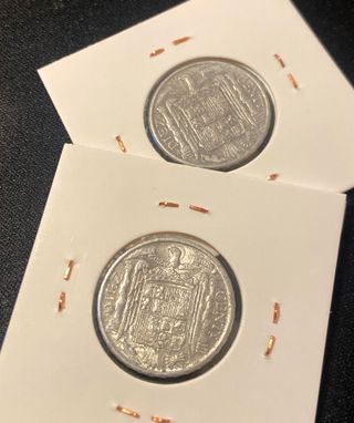 x2 monedas de 10 céntimos 1940 y 1941 MBC+ franco