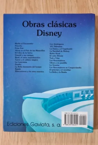 Clásico cuento Disney.La Bella y la Bestia.GAVIOTA