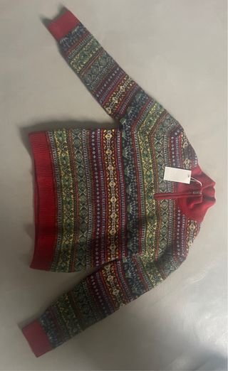 Jersey Vintage Multicolor con Cremallera