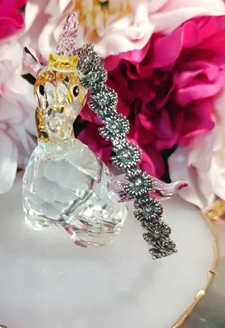 Brazalete Plata 925 - Florecitas