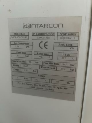 Intarcon MCR-CF-2024A Equipo Frigorífico