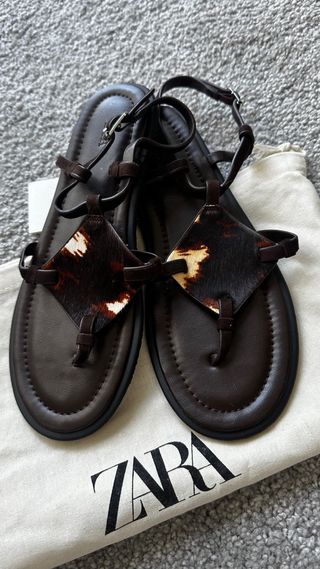 Sandalias de piel Zara