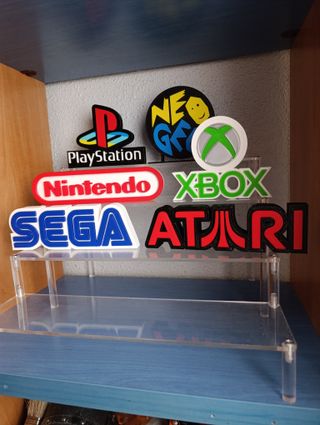 Letreros videoconsolas clásicas retro