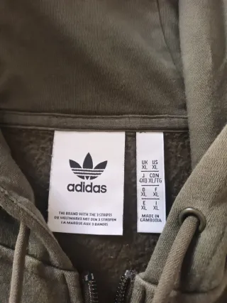 Sudadera Adidas Khaki/Negro Talla XL