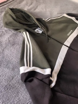 Sudadera Adidas Khaki/Negro Talla XL