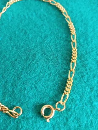 Pulsera vintage acero dorado