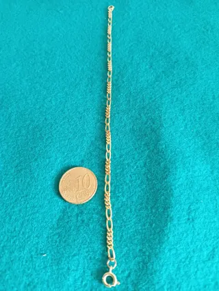 Pulsera vintage acero dorado