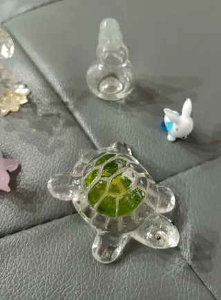 Set animaletti in vetro di Murano e cristallo