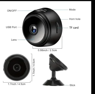 4 Cámaras Vigilancia Mini HD