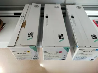 3 Tóner HP CF382A R- Y, M y C compatibles