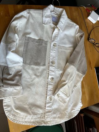 Sobrecamisa - cazadora vaquera Bershka patchwork