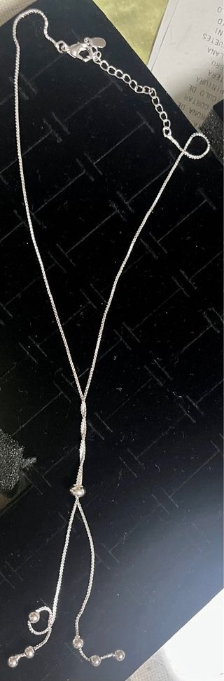 Conjunto Collar y Pulsera Bolas Plata